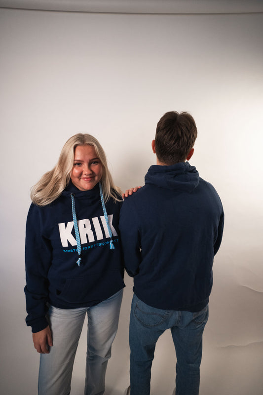 Klassisk hoodie - blå