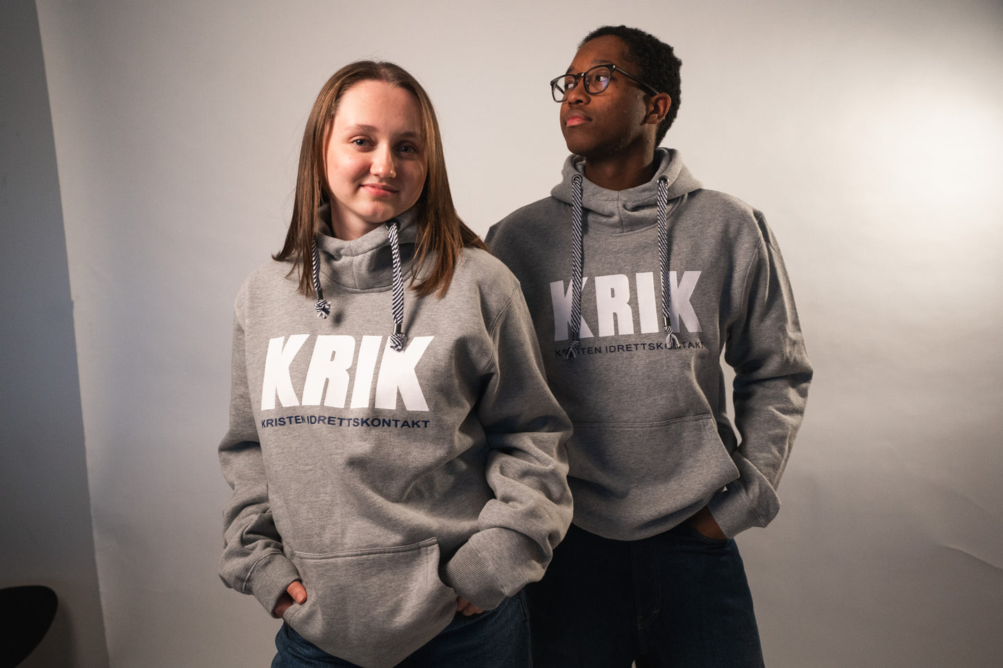 Klassisk hoodie - grå