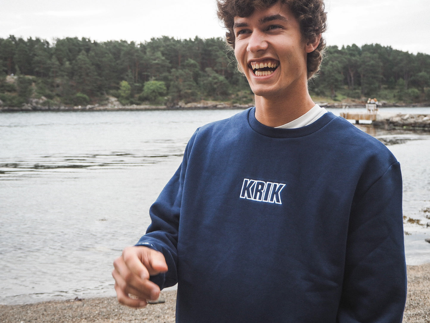 Crewneck mørk blå