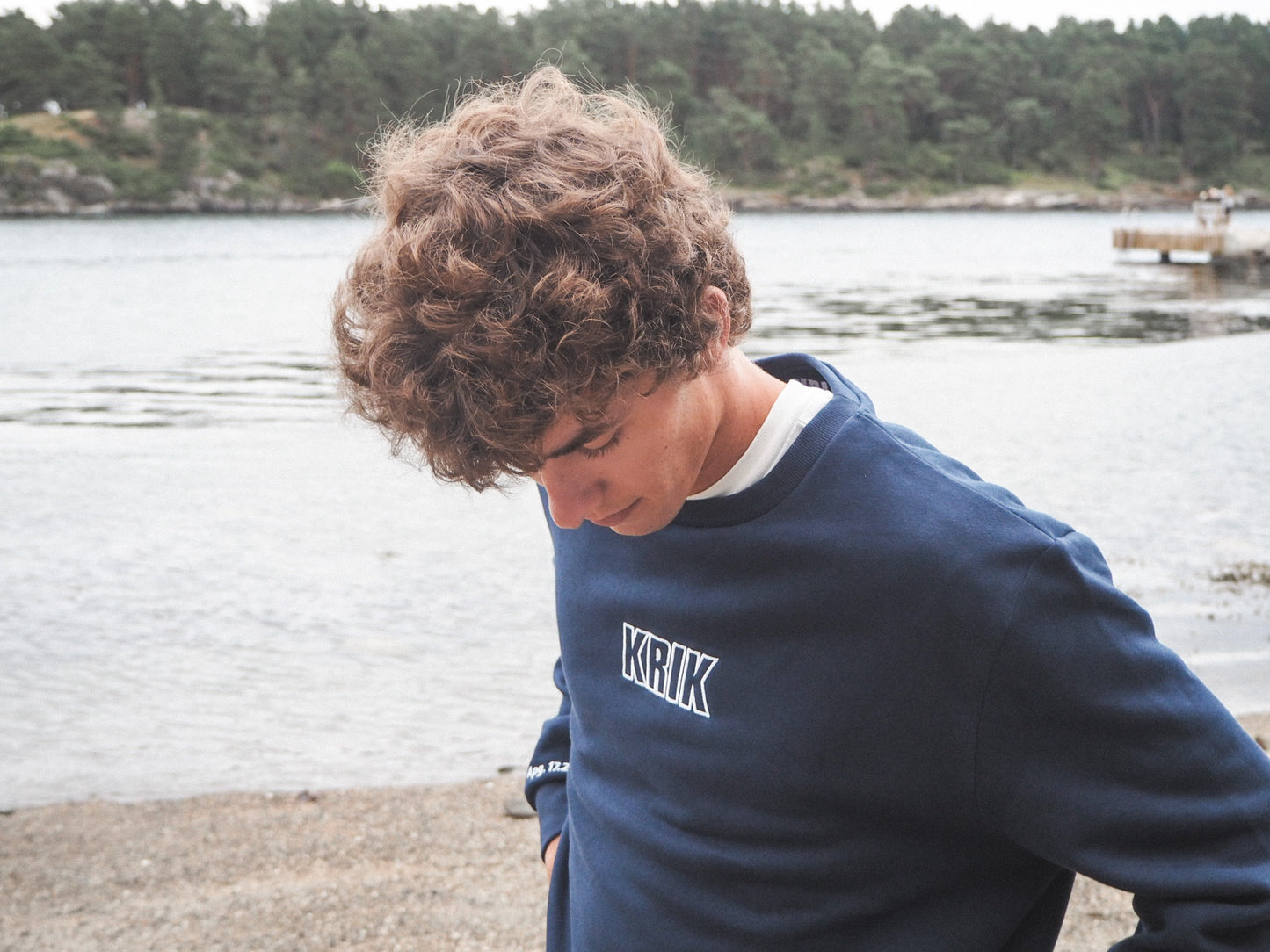 Crewneck mørk blå