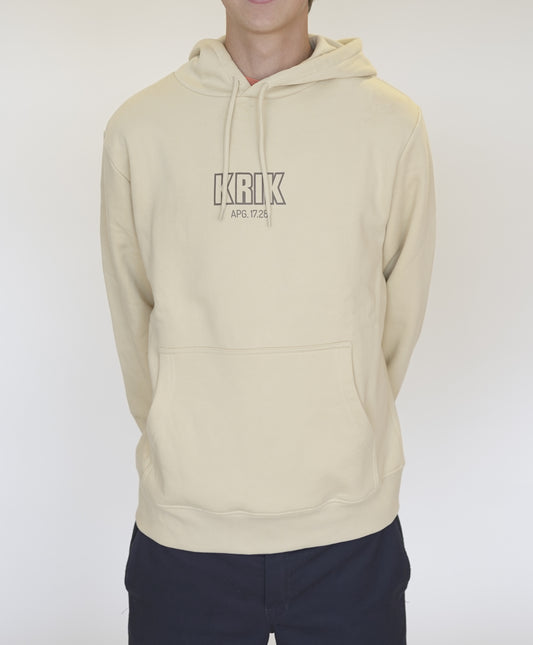 Hoodie herre - beige