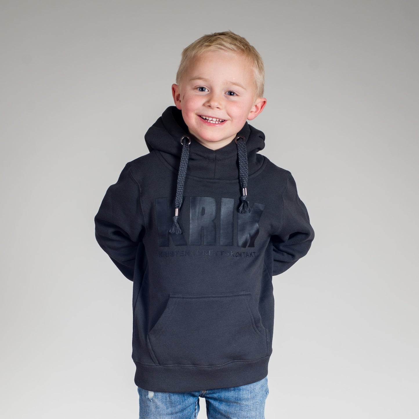 Klassisk barnehoodie timian
