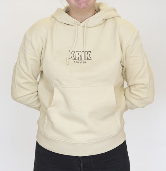 Hoodie dame - beige