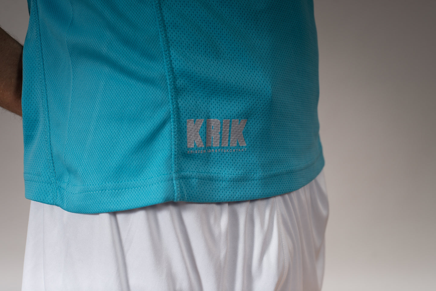 Trenings t-skjorte turkis unisex