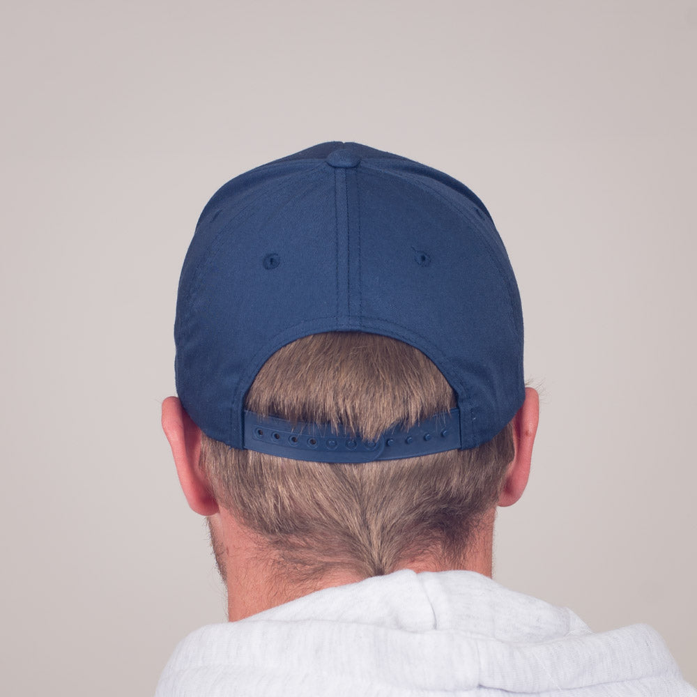 Snapback blå