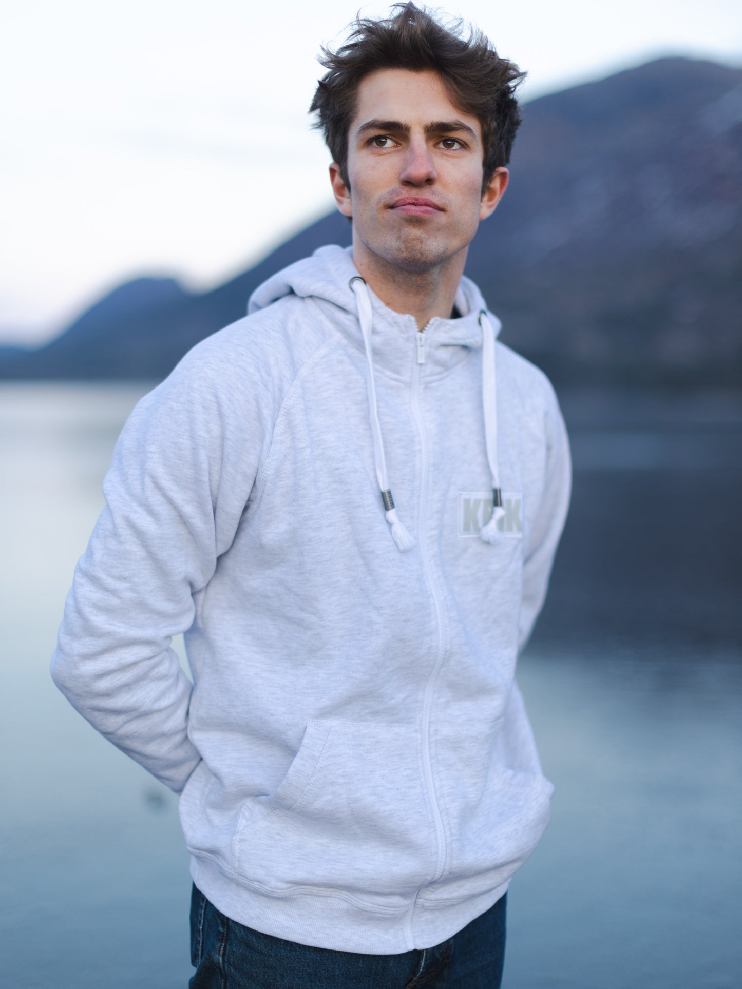 Hettejakke unisex - grå